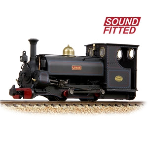 BACHMANN 391-127SF Sound Fitted Mainline Hunslet 0-4-0ST 'Linda' Penrhyn Quarry Lined Black (Late) Weathered  OO9 SCALE