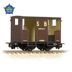 BACHMANN 393-101  RNAD Open-End Brake Van Statfold Barn Railway Brown  OO9 SCALE