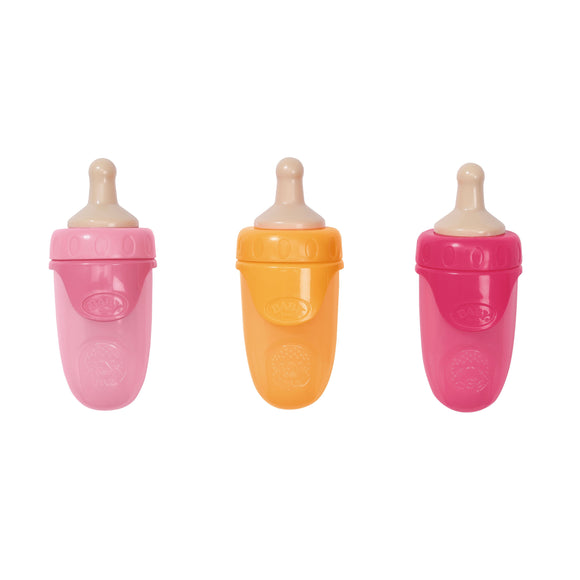 BABY BORN 832509 DOLLS BOTTLE WITH CAP (ASSORTED COLOURS ONE SUPPLIED)