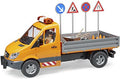 BRUDER 2537 Mercedes Sprinter Flatbed Man Tipper Lorry