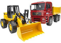 BRUDER 2752 Man TGA Tipper Truck With Wheel Loader