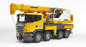 BRUDER 3570 SCANIA R SERIES LIEBHERR CRANE TRUCK WITH LIGHTS AND SOUND