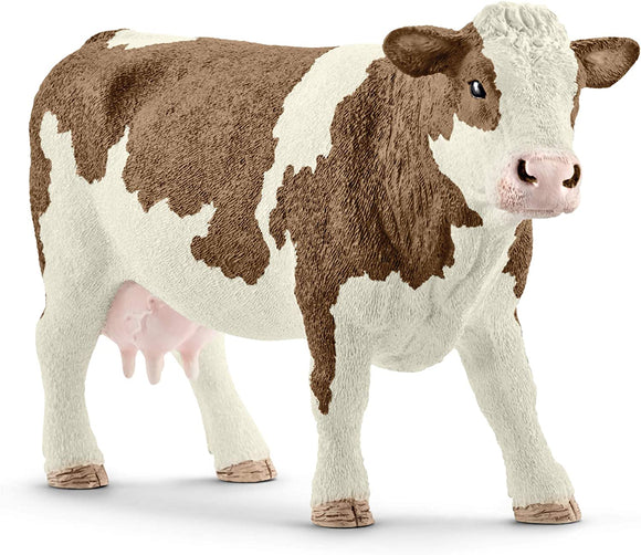 SCHLEICH  13801 FARM LIFE SIMMENTAL COW