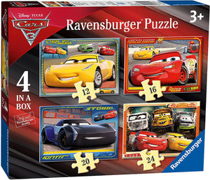 RAVENSBURGER 6894 CARS 3 4 IN A BOX PUZZLE