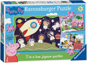 Ravensburger 6959 Peppa Pig 3 in Box (15 20 25 Pieces)