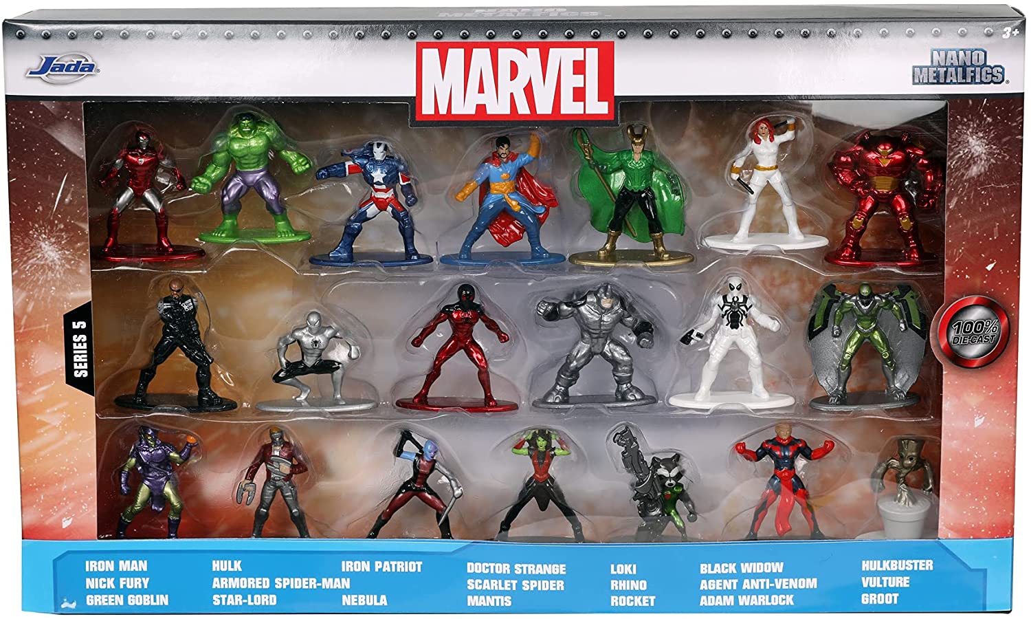 JADA 253225017 MARVEL NANO METAL COLLECTIBLE FIGURE PACK