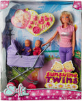 STEFFI LOVE 5738060 SUNSHINE TWINS DOLL WITH PRAM