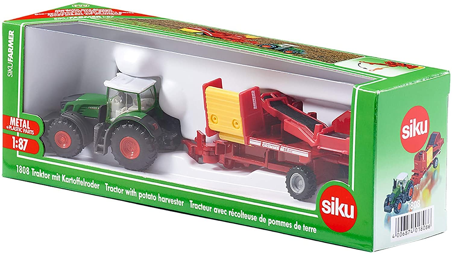 SIKU 1808 FENDT 939 TRACTOR WITH POTATO HARVESTER