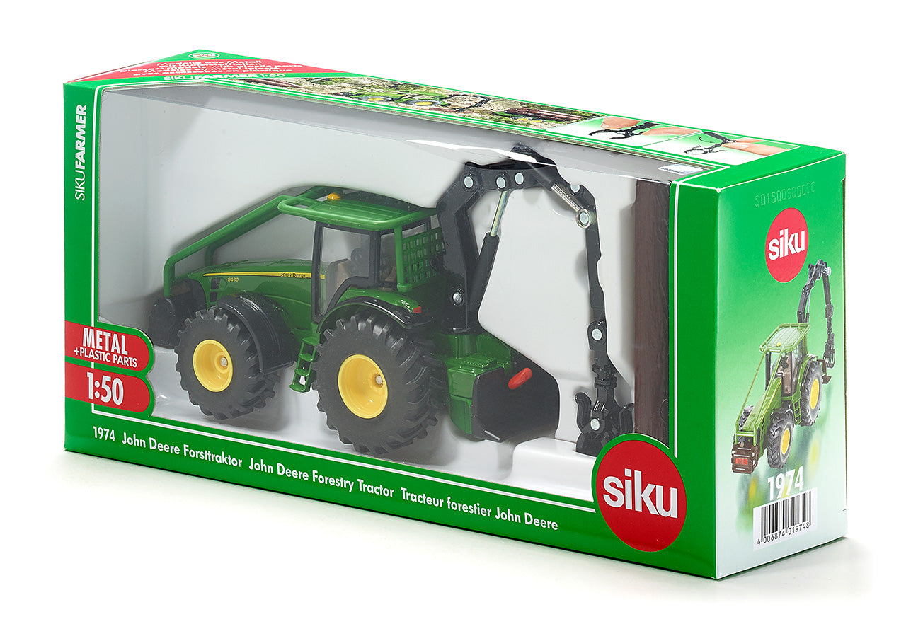 SIKU 1974 JOHN DEERE FORESTRY TRACTOR 1:50 SCALE
