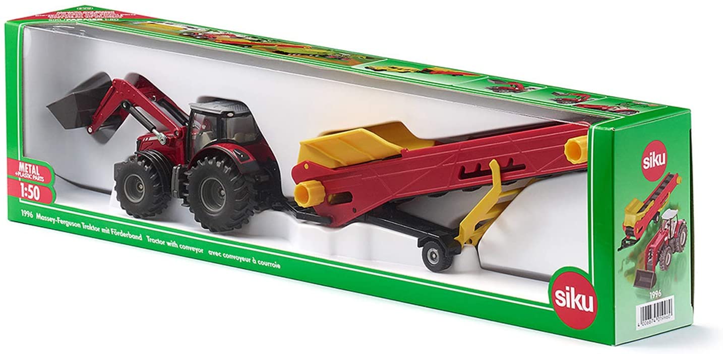 SIKU 1996 MASSEY FERGUSON TRACTOR WITH CONVEYOR 1:50 SCALE