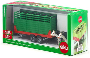 SIKU 2875 LIVESTOCK TRAILER WITH 2 HOLSTEIN COWS 1:32 SCALE