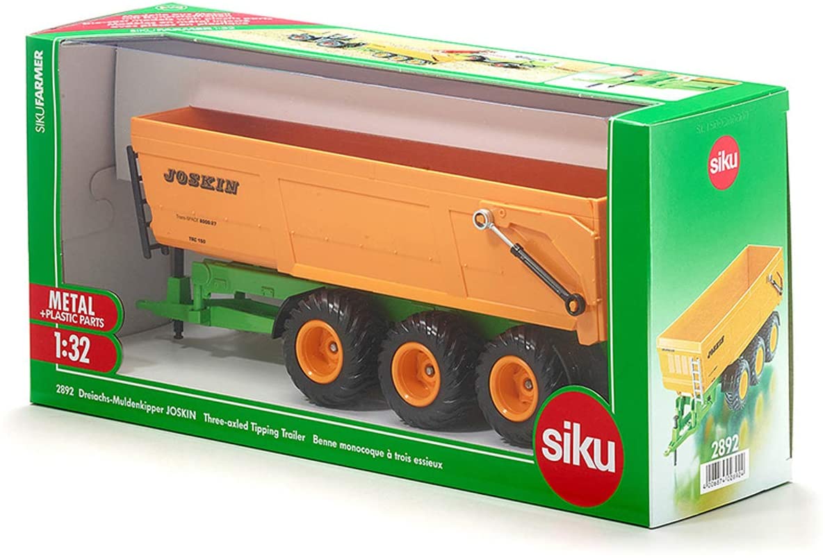 SIKU 2892 TRIPLE-AXLE TIPPING TRAILER 1:32 SCALE