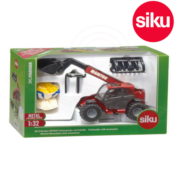 SIKU 8613 MANITOU MLT840 TELEHANDLER WITH ACCESSORIES 1:32 SCALE