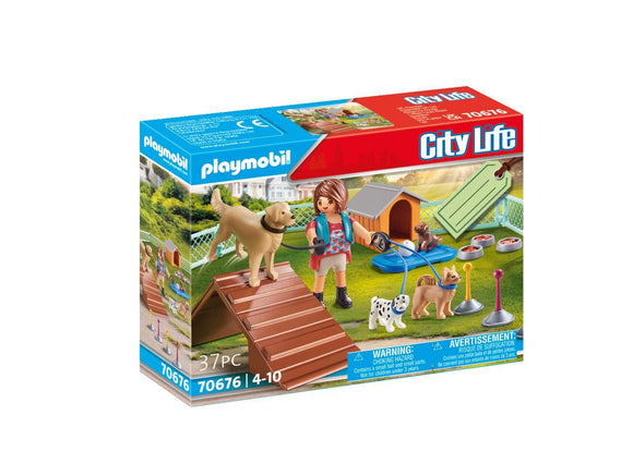 PLAYMOBIL 70676 CITY LIFE DOG TRAINER GIFT SET