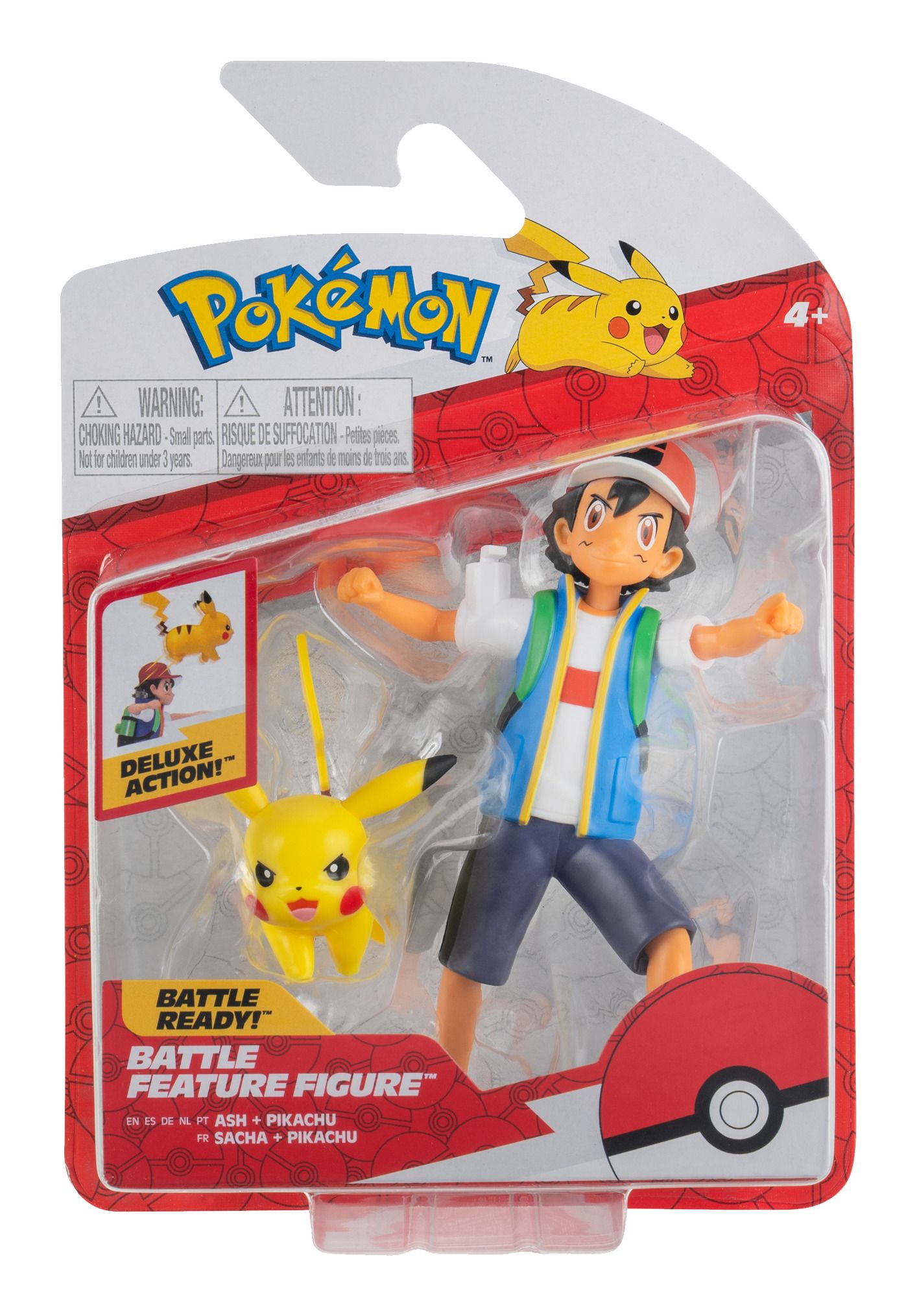 POKEMON 40691 ASH AND PIKACHU BATTLE FEATURE FIGURE