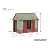 GRAHAM FARISH  SCENECRAFT 42-0022 Corrugated Goods Shed