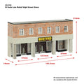 GRAHAM FARISH  SCENECRAFT 42-216 LOW RELIEF HIGH STREET STORE N GAUGE