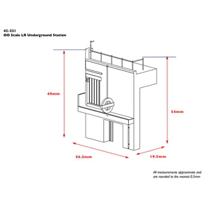 GRAHAM FARISH  SCENECRAFT 42-221 LOW RELIEF UNDERGROUND STATION