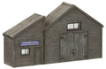 GRAHAM FARISH SCENECRAFT 42-268 LOW RELIEF WEATHER BOARDED WAREHOUSE N GAUGE