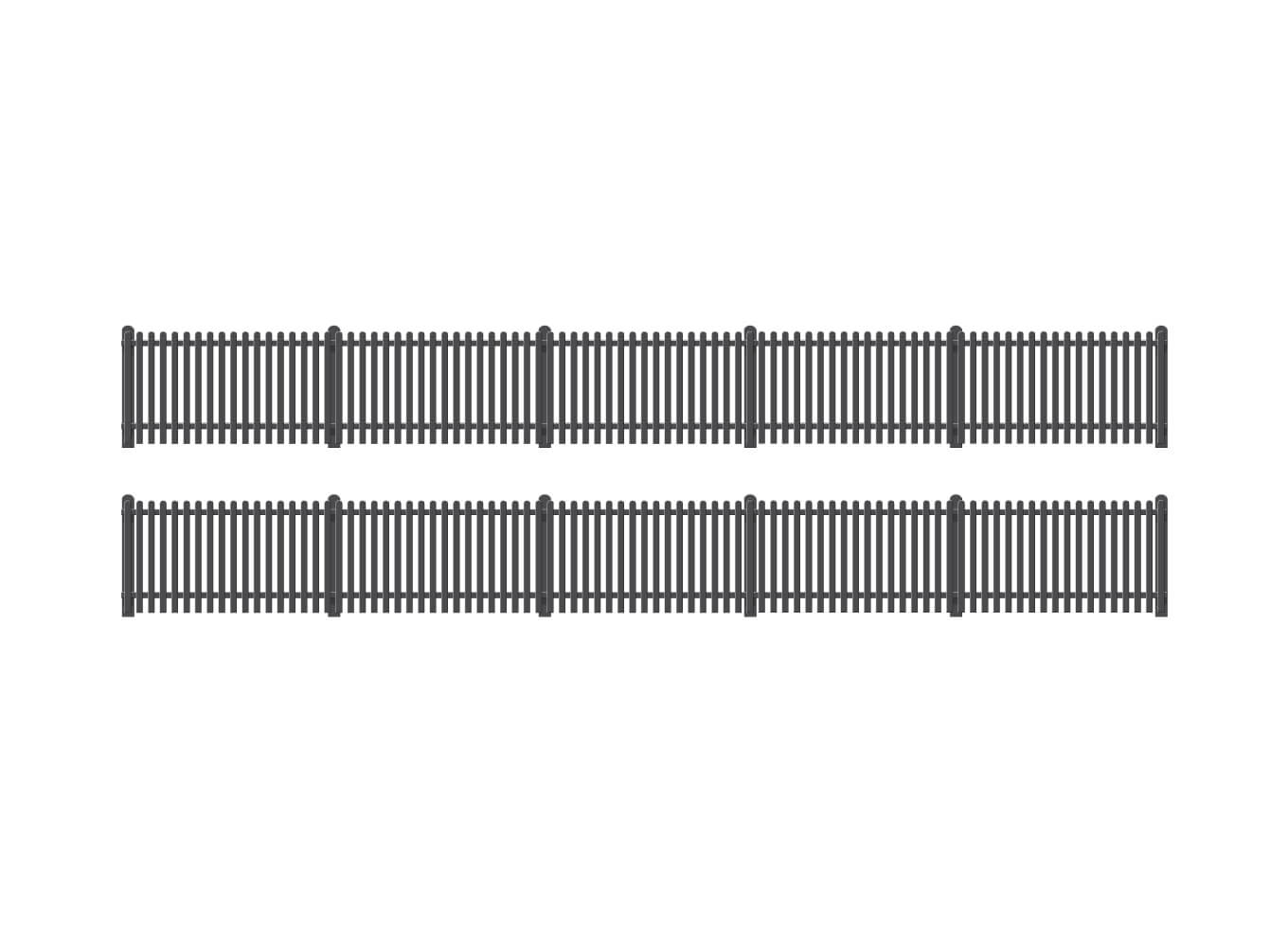 PECO RATIO 422 GWR STATION  FENCING 00 SCALE