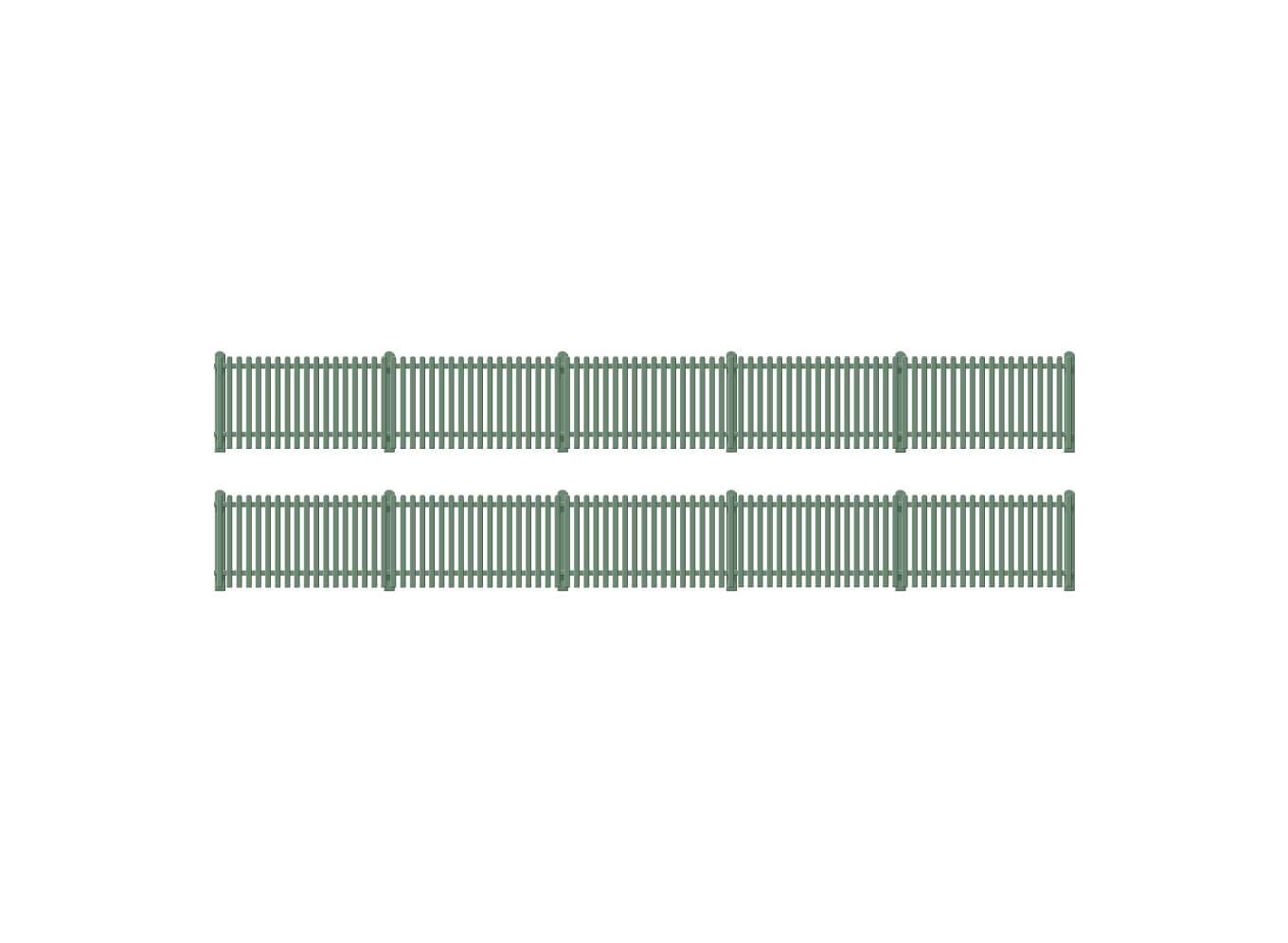 PECO RATIO 431 GWR STATION  FENCING  00 SCALE