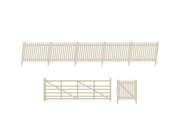 PECO RATIO 432A SR CONCRETE PALE FENCING WITH RAMPS AND GATES