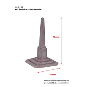 SCENECRAFT 44-0143 LUCSTON MEMORIAL