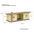SCENECRAFT 44-0160R NARROW GAUGE CORRUGATED STATION RED AND CREAM   OO-9