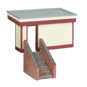 SCENECRAFT 44-0167 WOODEN HALT AND STEPS