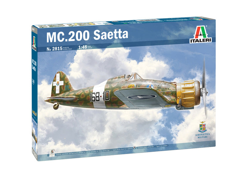 ITALERI  2815 MC.200 SAETTA 1/48 SCALE PLASTIC MODEL KIT