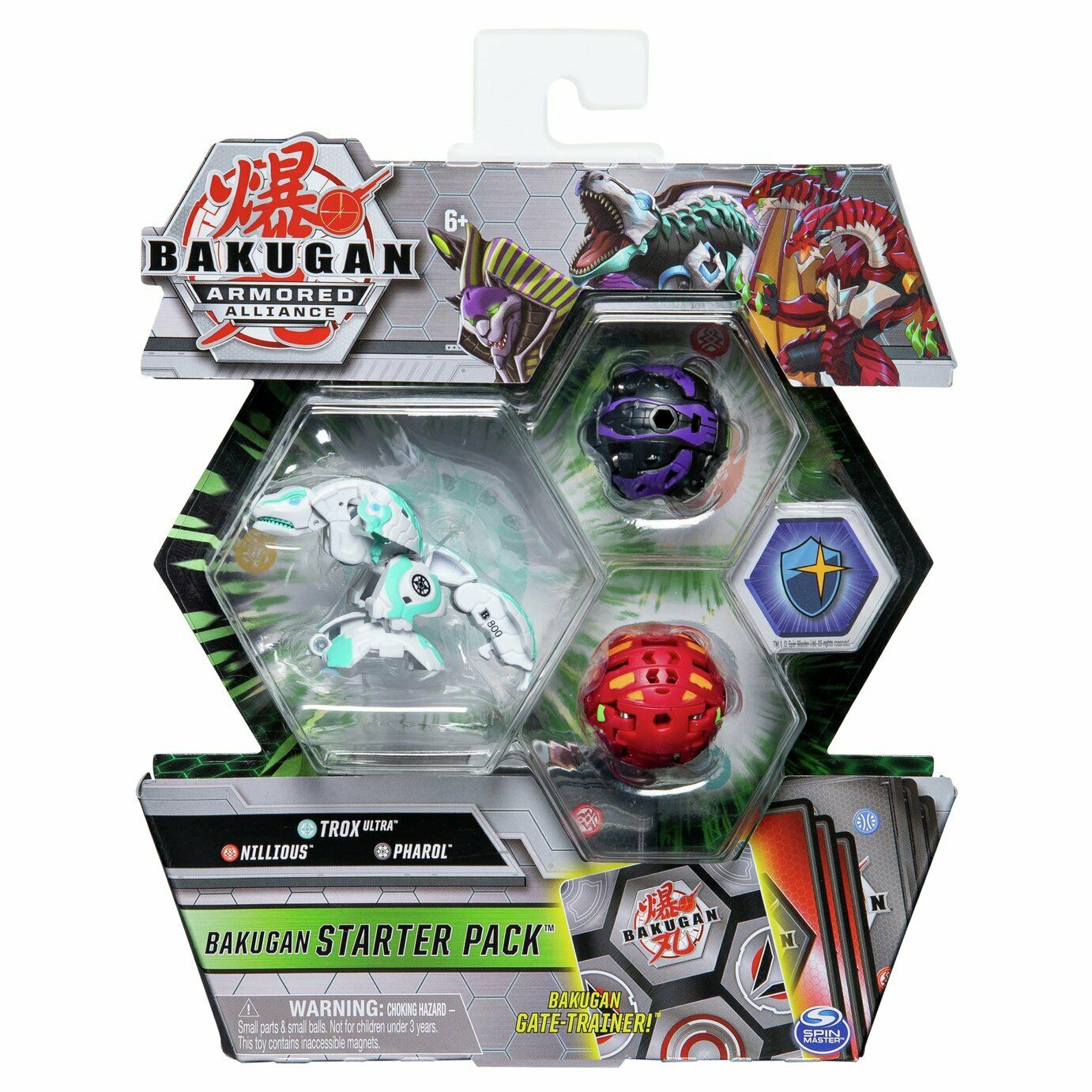 BAKUGAN 6058414 STARTER SET TROX ULTRA NILLIOUS PHAROL