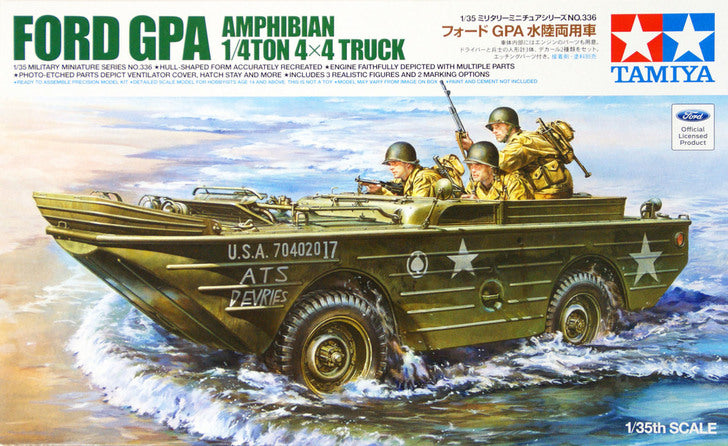 TAMIYA 35336 FORD GPA AMPHIBIAN 1/4 TON 4 X 4 TRUCK PLASTIC MODEL KIT 1/35 SCALE