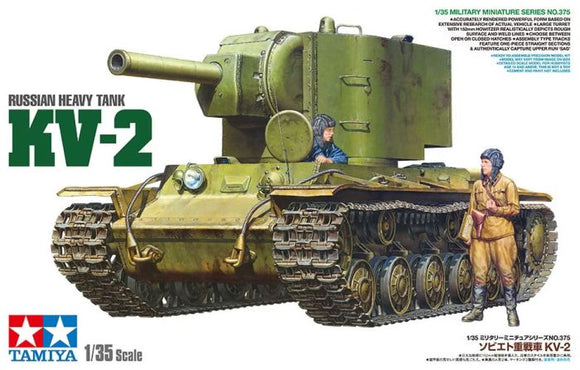 TAMIYA 35375 1/35 Russian heavy Tank KV-2 Plastic Model Plastic Kit