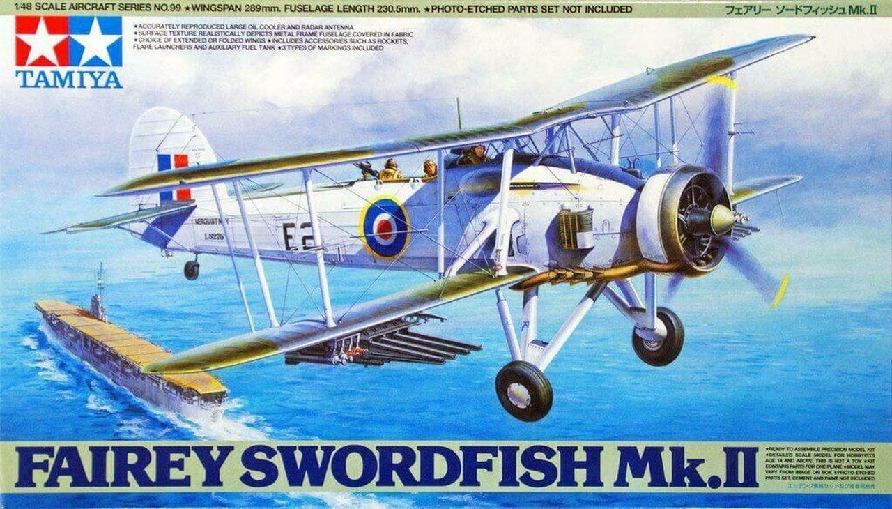 TAMIYA 61099 FAIREY SWORDFISH MKII PLASTIC AIRCRAFT KIT 1:48 SCALE