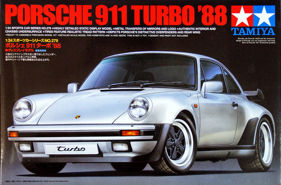 TAMIYA 24279 PORSCHE 911 TURBO 1988 CAR KIT 1/24  SCALE