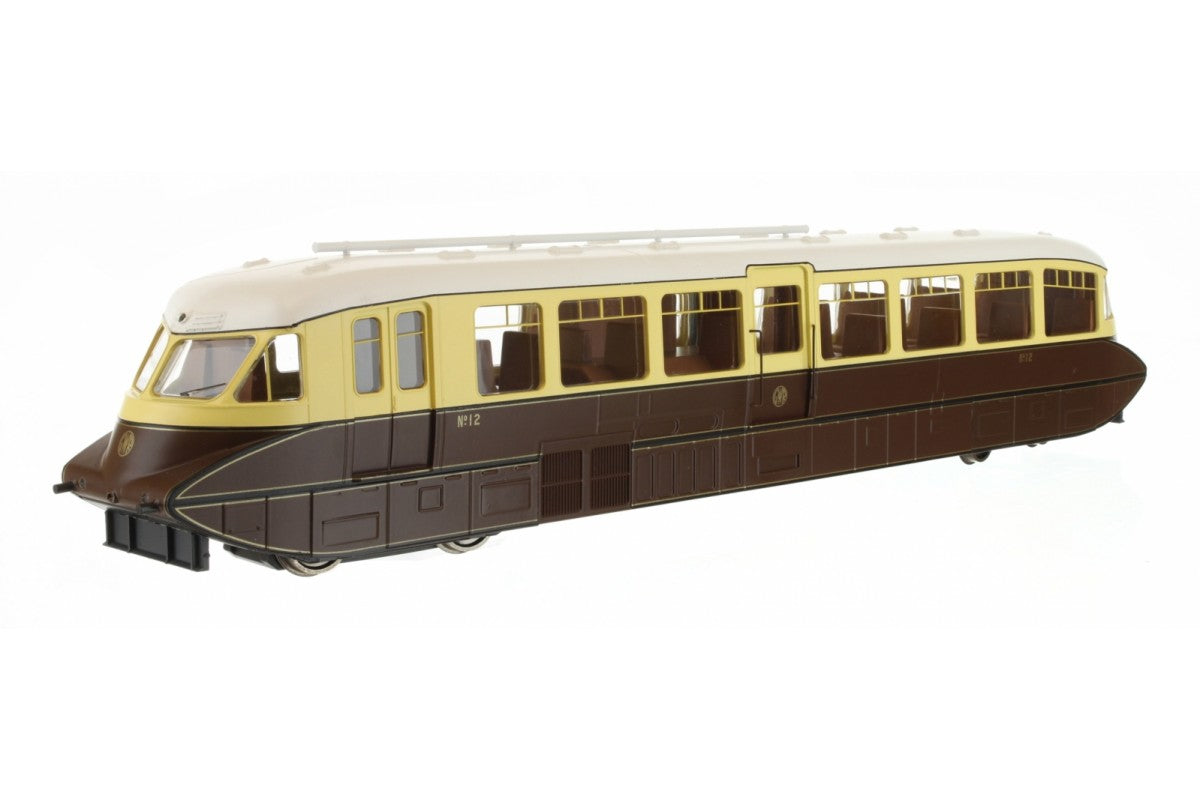 DAPOL  LOCOMOTIVE 4D-011-005 STREAMLINED RAILCAR 12 LINED CHOC & CREAM GWR