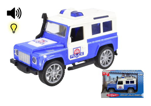 TOYMASTER TY7324 FRICTION POLICE 4X4 VEHICLE WITH LIGHT & SOUND