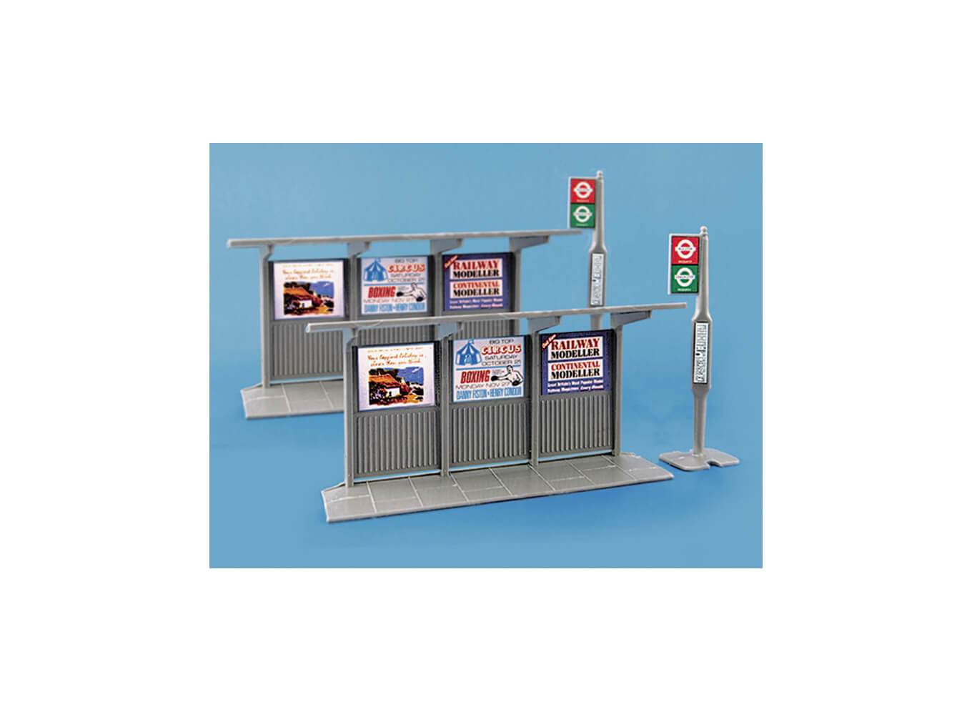 PECO MODELSCENE 5007 BUS STOP AND SHELTER