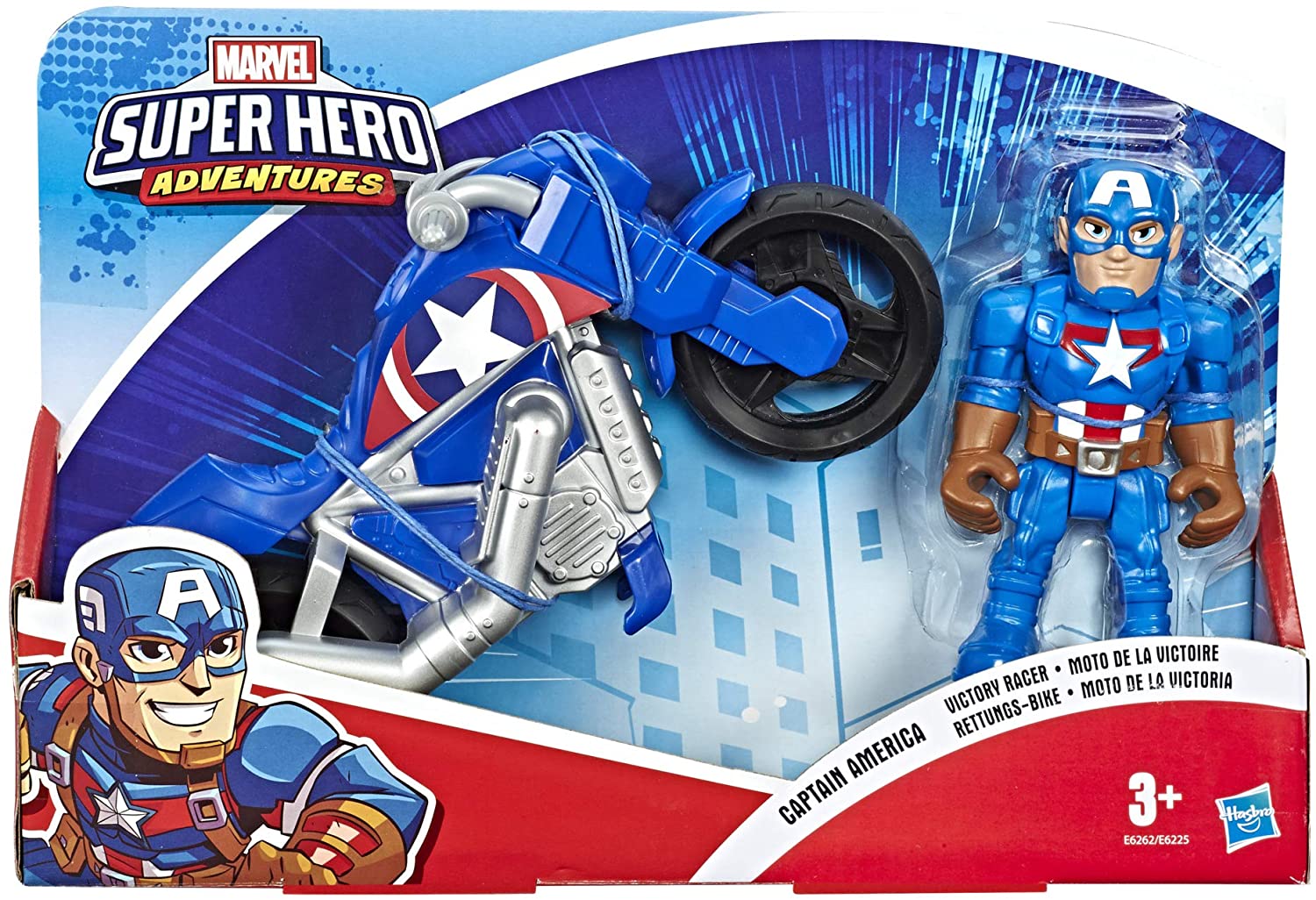 MARVEL F6262 SUPERHERO ADVENTURES CAPTAIN AMERICA VICTORY RACER MOTORBIKE