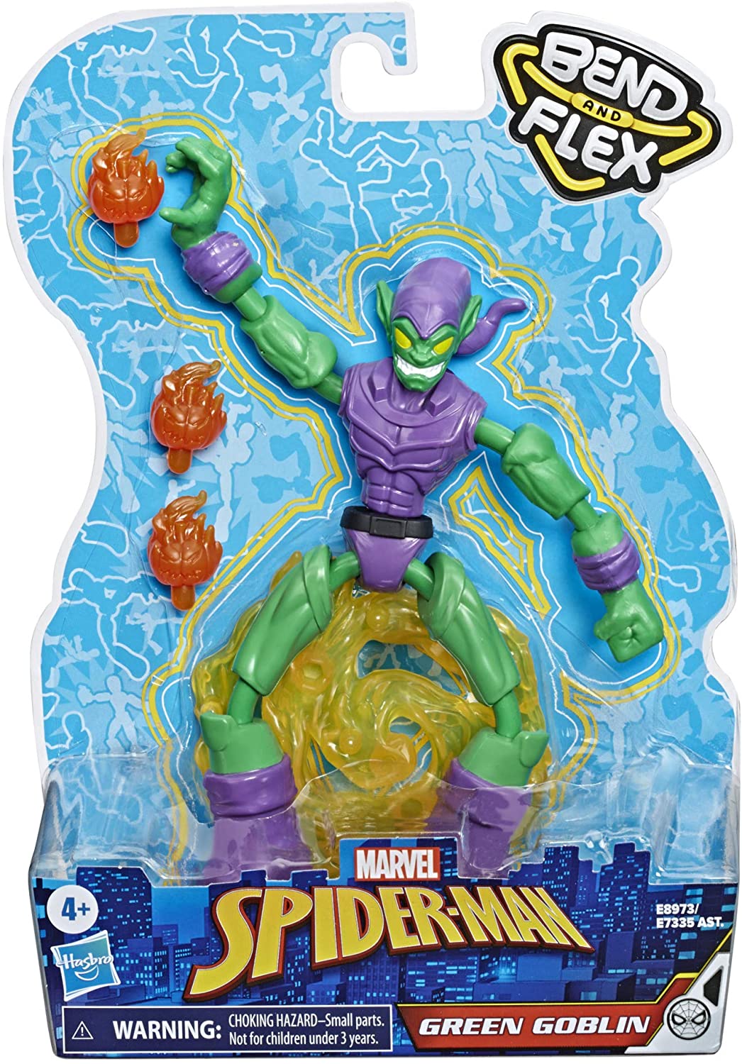 MARVEL E8973 MARVEL SPIDERMAN BEND AND FLEX GREEN GOBLIN