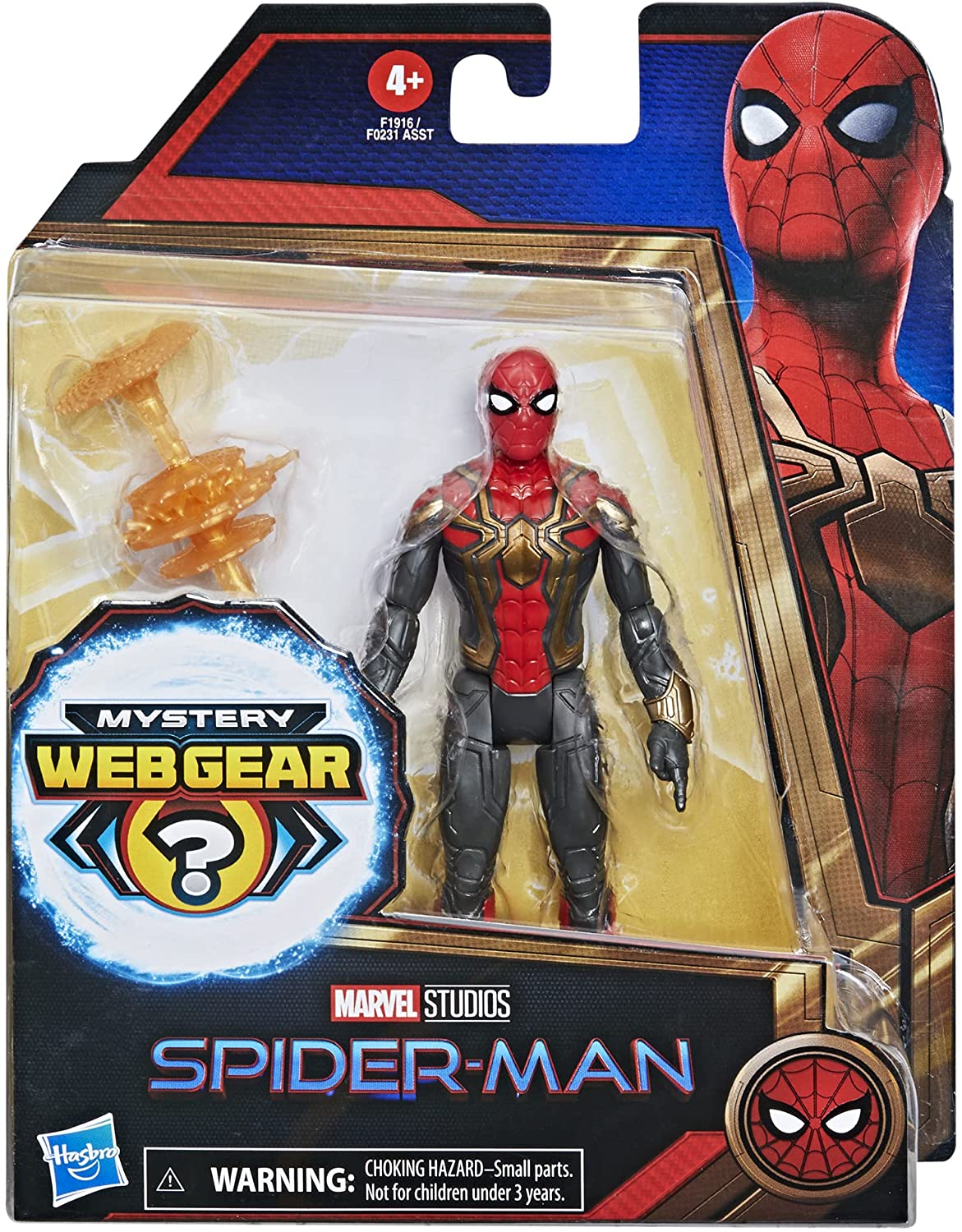 MARVEL F1916 SPIDERMAN MYSTERY WEB GEAR IRON SPIDER FIGURE