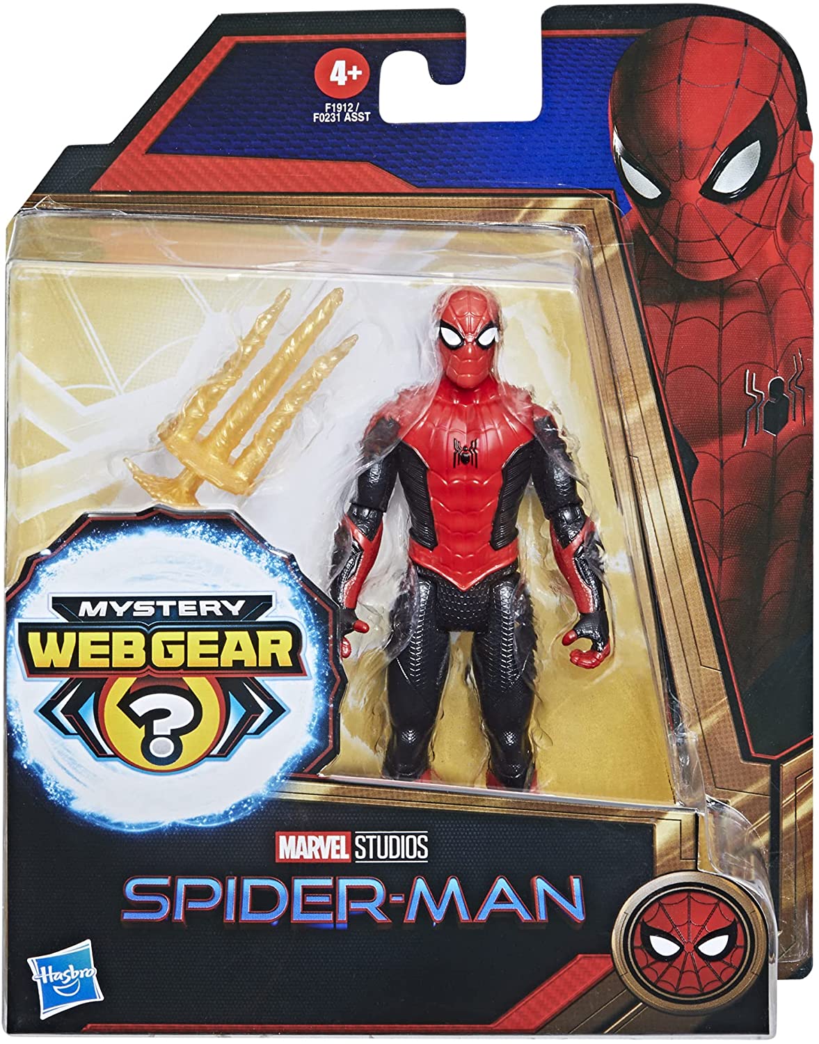 MARVEL F1912 SPIDERMAN MYSTERY WEB GEAR SPIDERMAN FIGURE