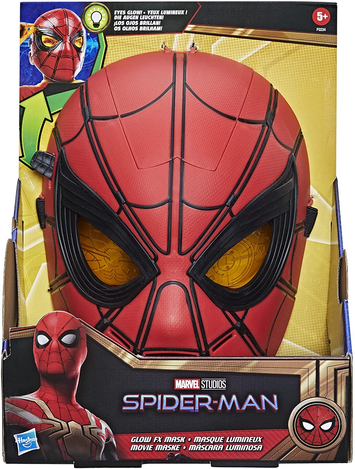 MARVEL F0234 SPIDERMAN GLOW FX MASK