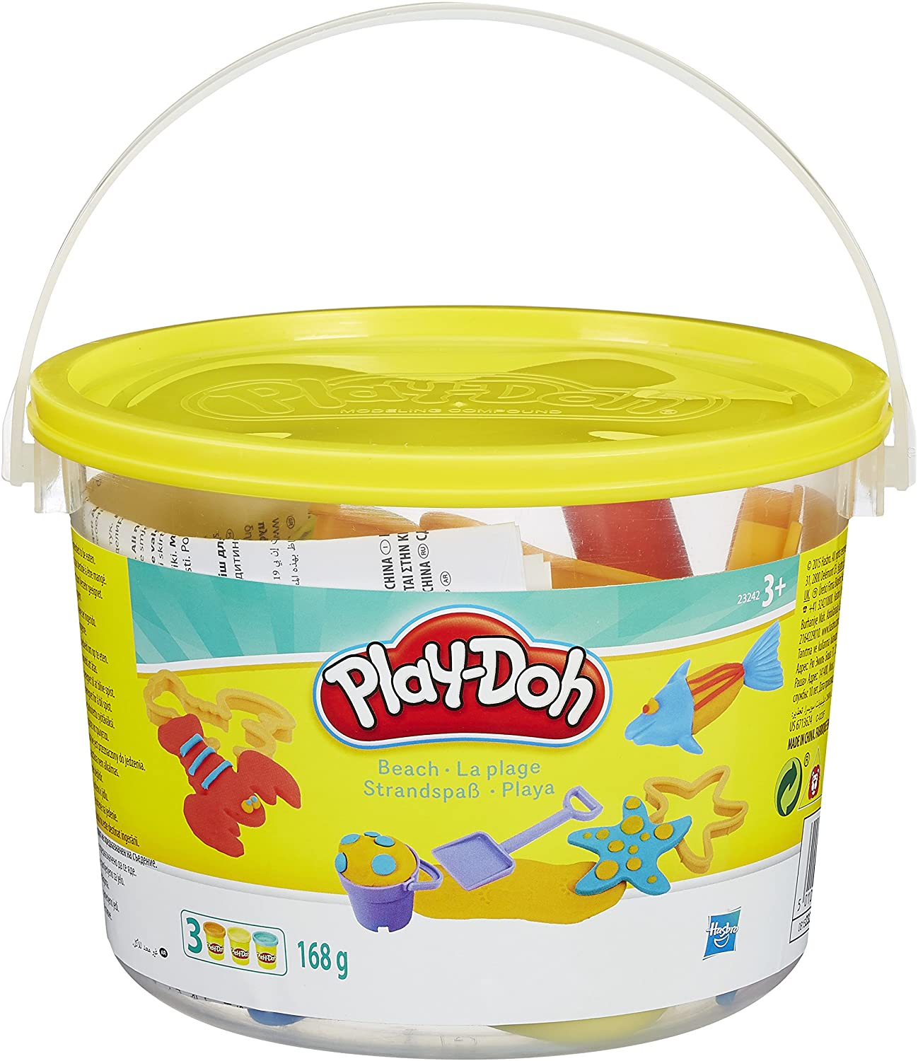 PLAYDOH 23414 MINI BEACH BUCKET CREATIONS (DESIGNS MAY VARY)