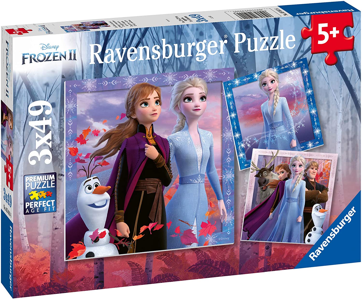 RAVENSBURGER 5011 FROZEN II JIGSAW 3 X 49PCS