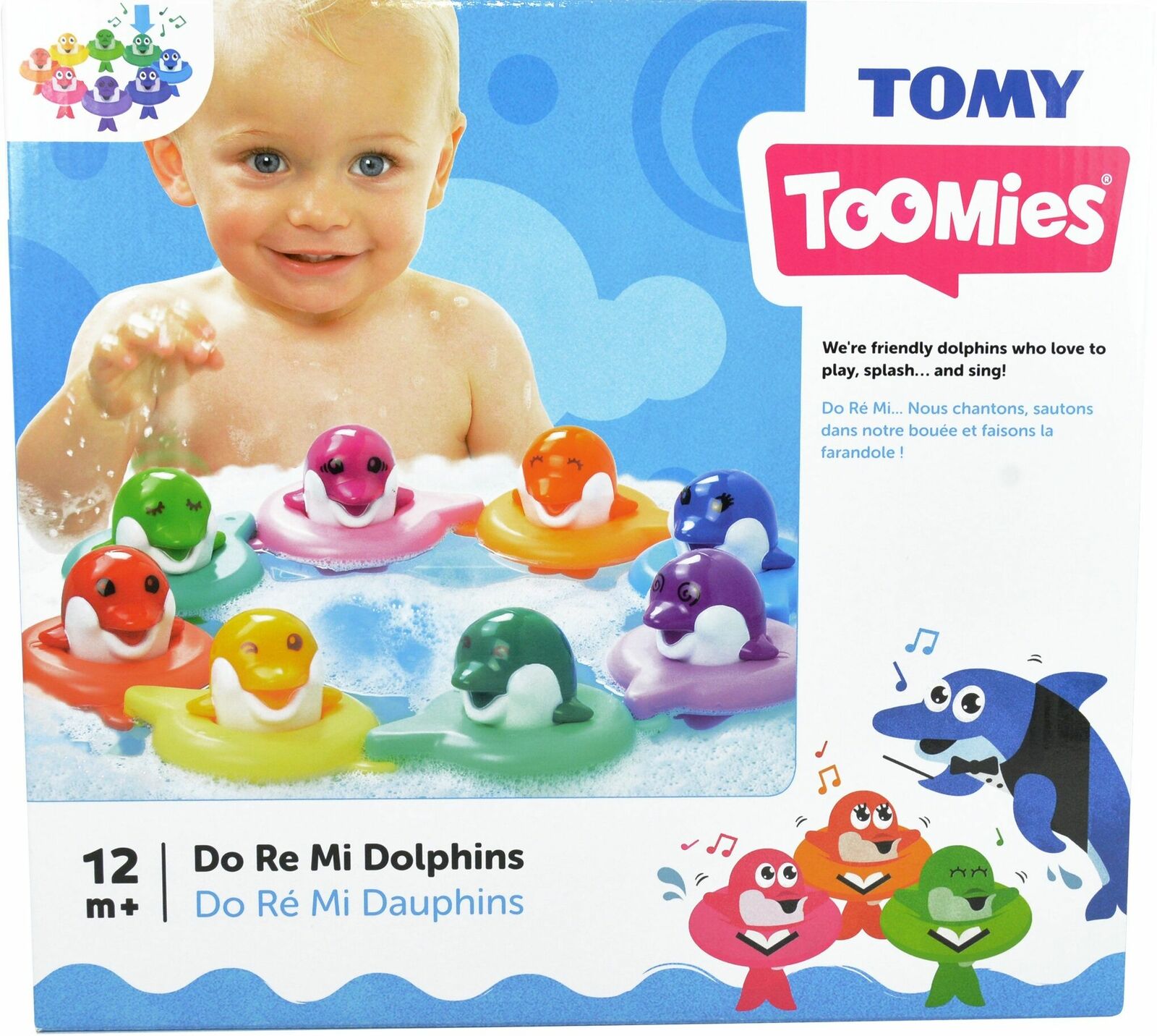TOOMIES E6528C1 DO RE MI DOLPHINS BATH TOY