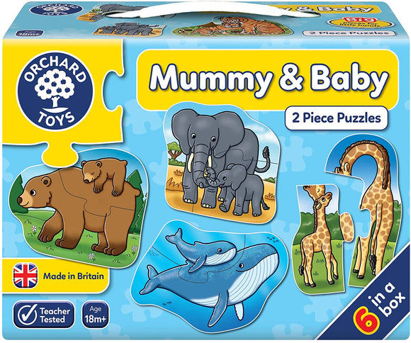 ORCHARD TOYS 290 MUMMY AND BABY 2 PIECE JIGSAW PUZZLES