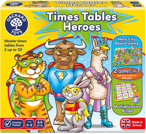 ORCHARD TOYS 101 TIMES TABLES HEROES GAME