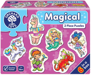 ORCHARD TOYS 296 MAGICAL 2 PIECE PUZZLES