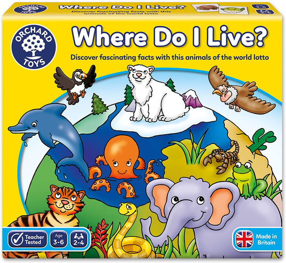 ORCHARD TOYS 069 WHERE DO I LIVE GAME